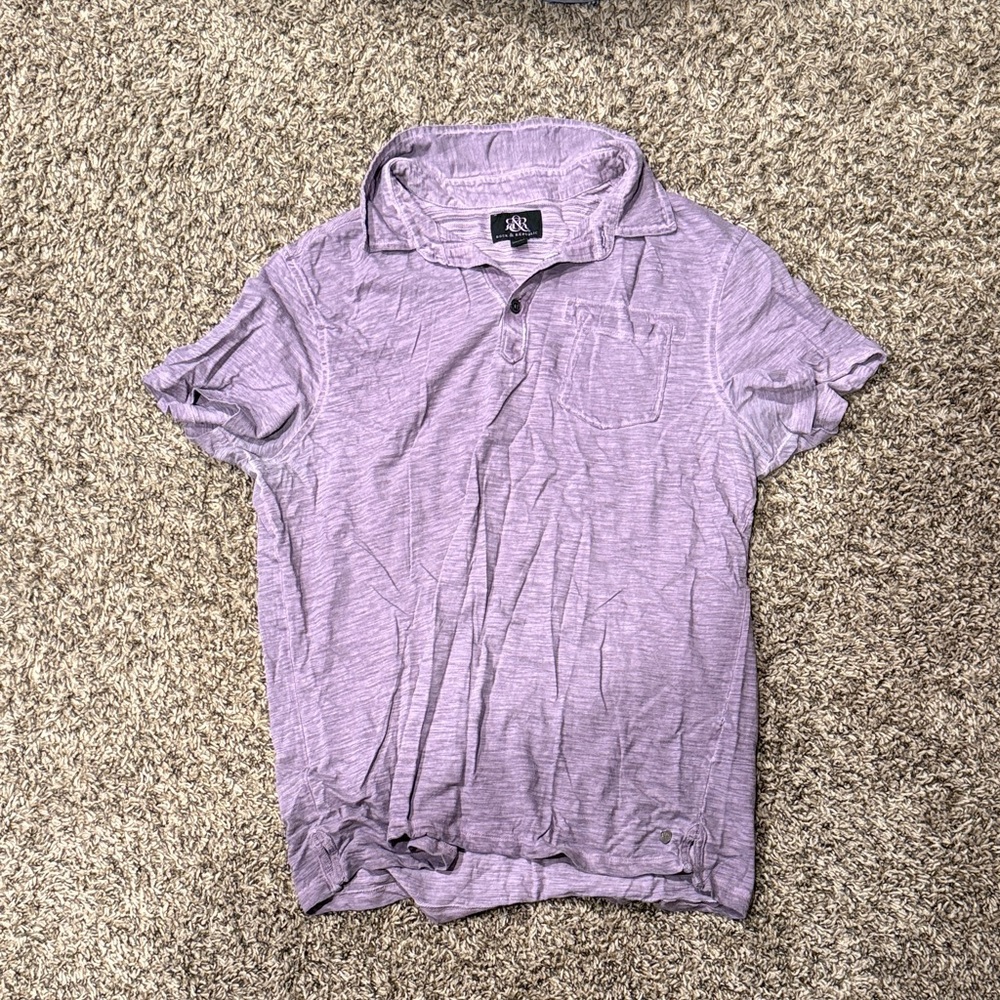 Rock & Republic Purple Polo Shirt